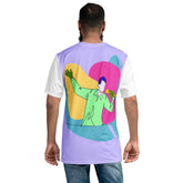 Close-up of Graphic Design on Singing Man T-Shirt